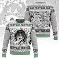 Hooktab Waifu Ahegao Ugly Christmas Sweater