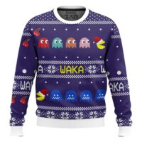 Hooktab Waka Pac-Man Ugly Christmas Sweater