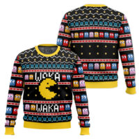 Hooktab Waka Waka Pac Man Ugly Christmas Sweater