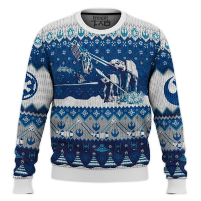 Walking In An AT-AT Hoth Star Wars Ugly Christmas Sweater