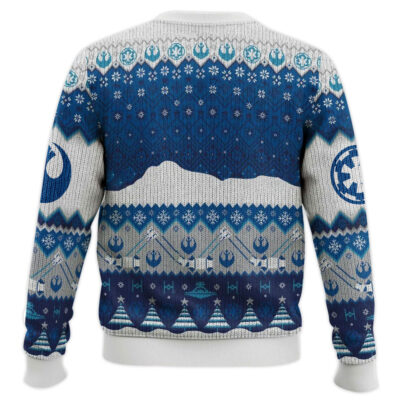 Hooktab Walking In An AT-AT Hoth Star Wars Ugly Christmas Sweater