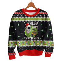 Hooktab Wall-E Love Christmas Ugly Christmas Sweater