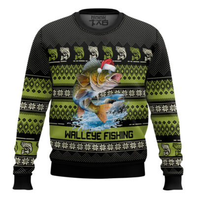 Walleye Fishing Ugly Christmas Sweater