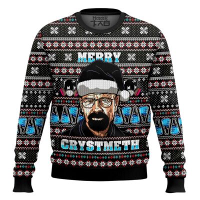 Walter White Merry Crystmeth Breaking Bad Ugly Christmas Sweater