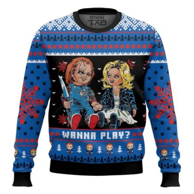 Wanna Play Chucky Ugly Christmas Sweater
