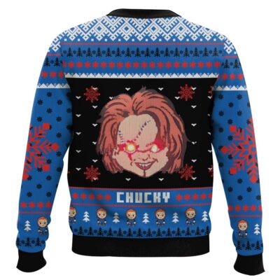 Hooktab Wanna Play Chucky Ugly Christmas Sweater