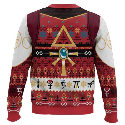 Hooktab Warhammer 40k Aeldari Advent Attire Ugly Christmas Sweater