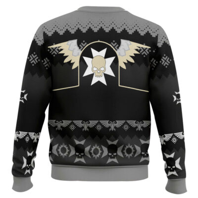 Hooktab Warhammer 40k Black Templars Ugly Christmas Sweater