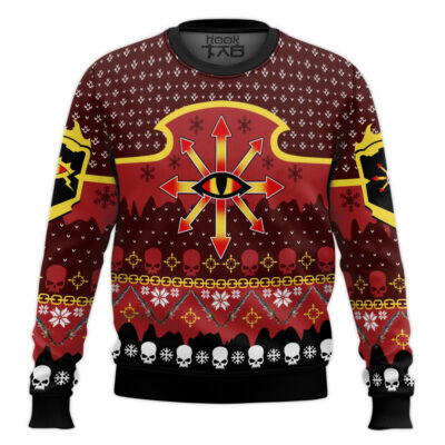 Warhammer 40k Chaos Reigns Khorne Ugly Christmas Sweater