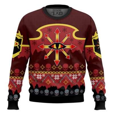 Warhammer 40k Chaos Reigns Khorne Ugly Christmas Sweater