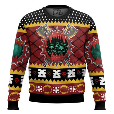 Warhammer 40k Chaos Space Marine World Eaters Ugly Christmas Sweater