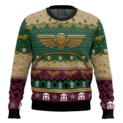 Warhammer 40k Command the Holidays Astra Militarum Ugly Christmas Sweater