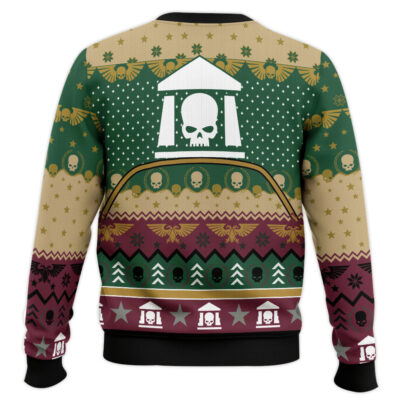 Hooktab Warhammer 40k Command the Holidays Astra Militarum Ugly Christmas Sweater