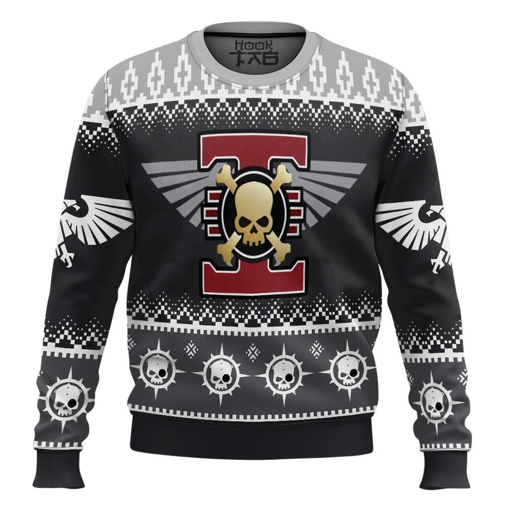 Hooktab Warhammer 40k Deathwatch Ugly Christmas Sweater Hooktab Warhammer 40k Deathwatch Ugly Christmas Sweater