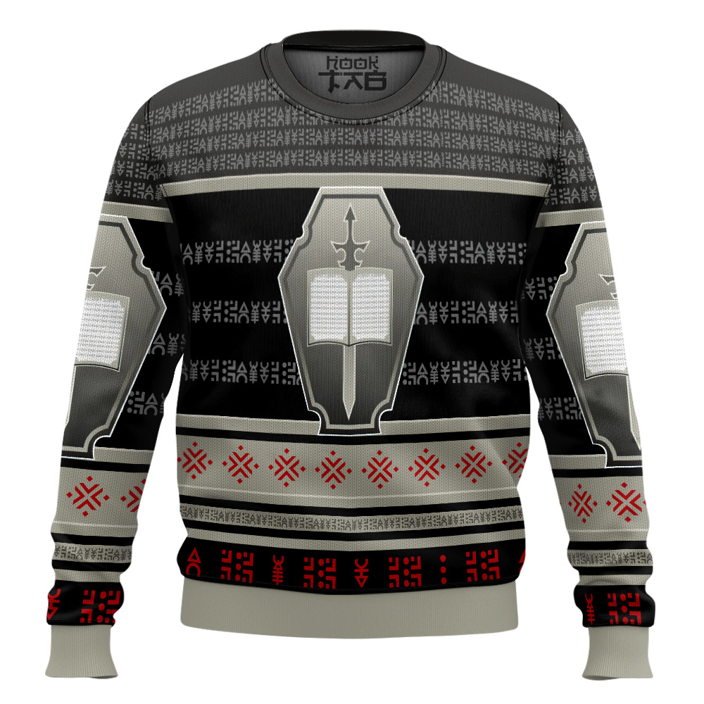 Hooktab Warhammer 40k Grey Knights Ugly Christmas Sweater Hooktab Warhammer 40k Grey Knights Ugly Christmas Sweater