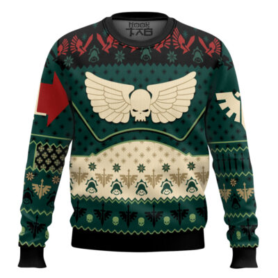 Warhammer 40k Grim Tidings Dark Angels Ugly Christmas Sweater