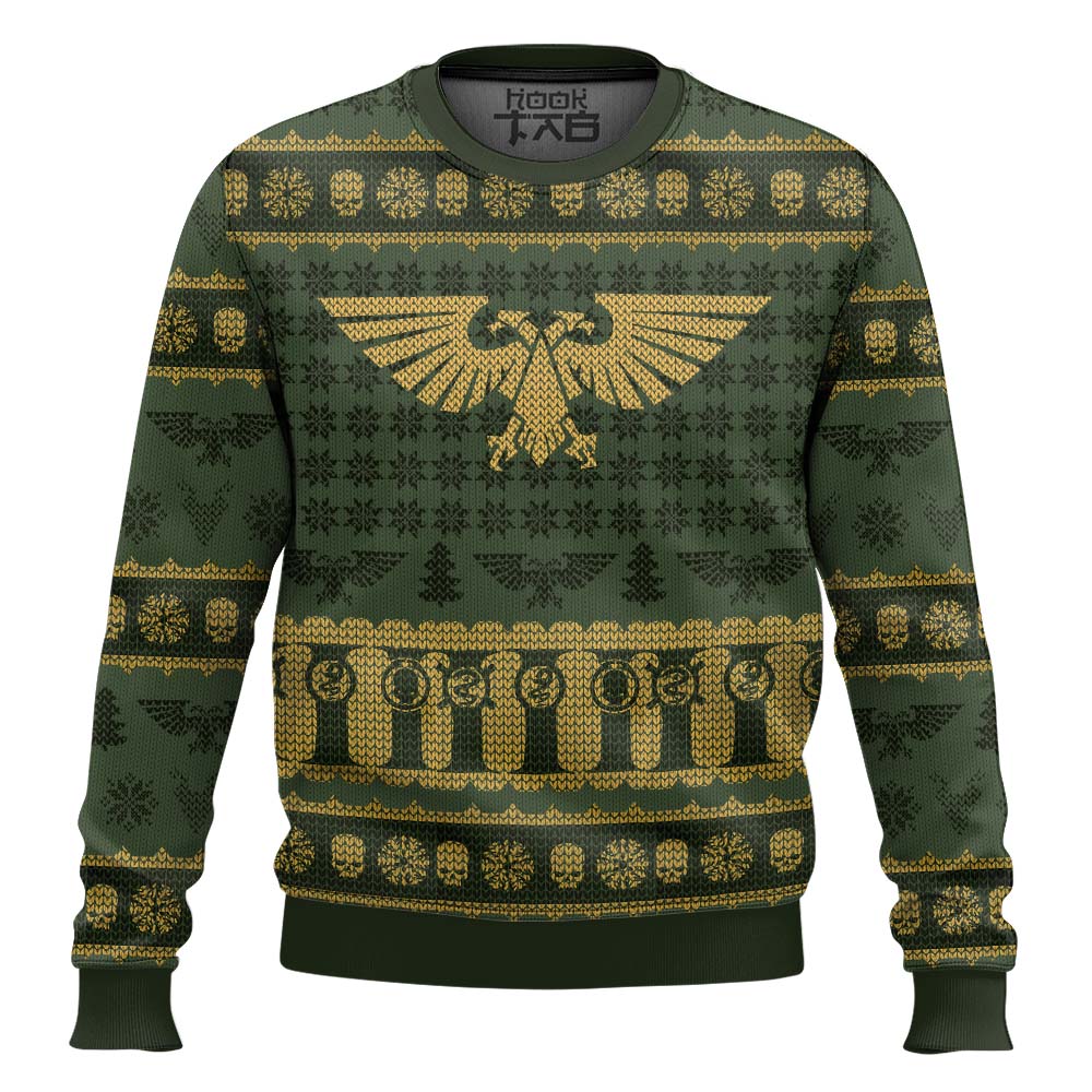 Hooktab Warhammer 40k Imperium Ugly Christmas Sweater Hooktab Warhammer 40k Imperium Ugly Christmas Sweater