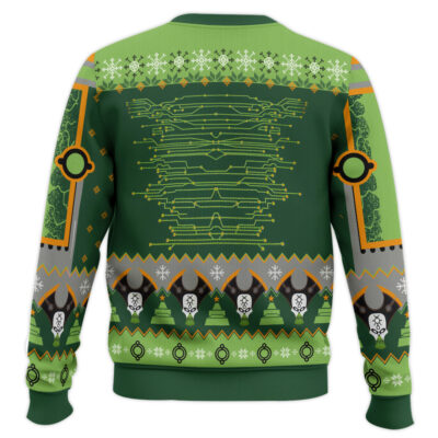 Hooktab Warhammer 40k Nefarious Necron Ugly Christmas Sweater