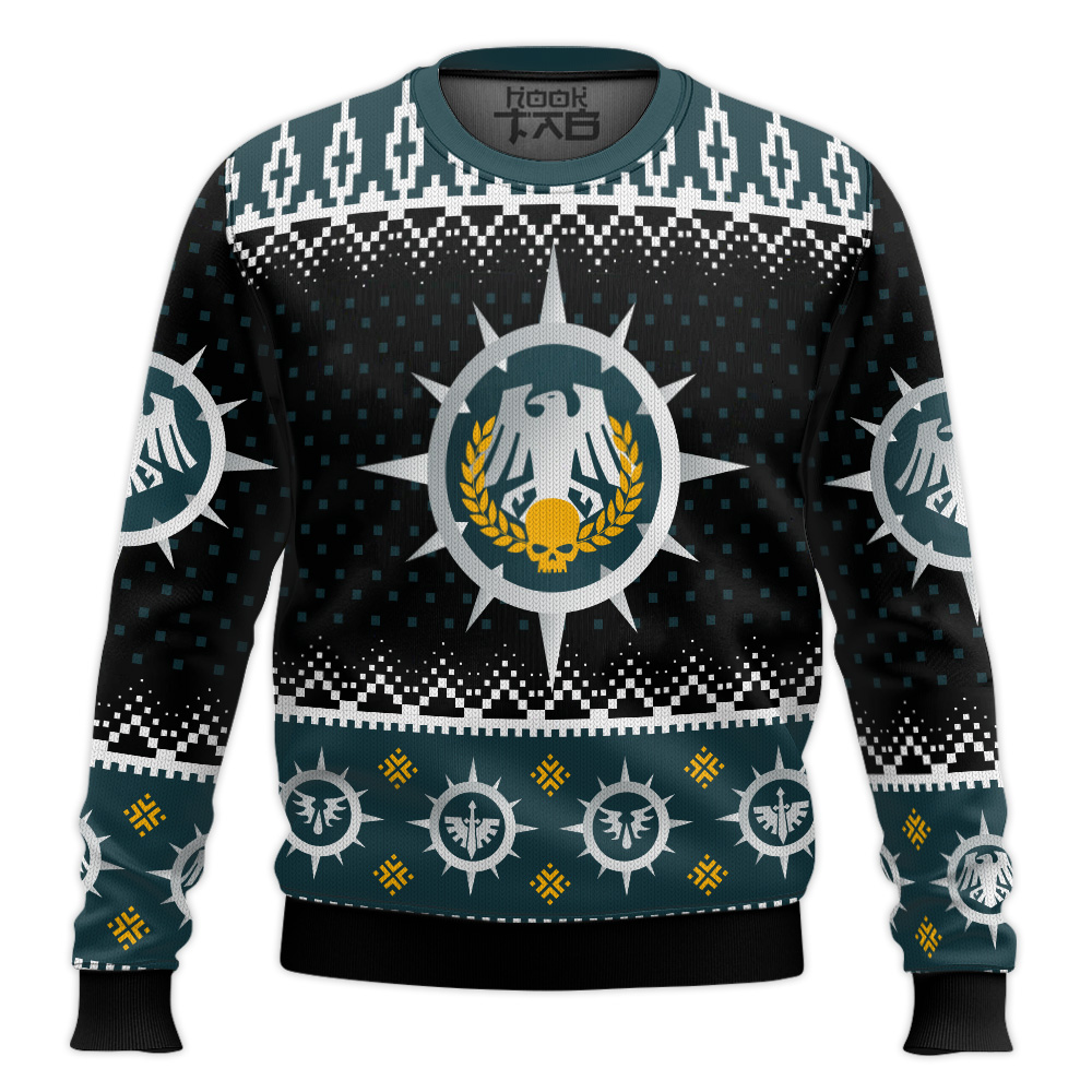 Hooktab Warhammer 40k Raven Guard Ugly Christmas Sweater Hooktab Warhammer 40k Raven Guard Ugly Christmas Sweater