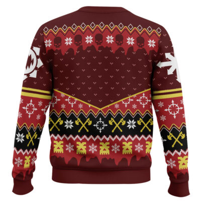 Hooktab Warhammer 40k Slay Bells Ring’ Khorne Ugly Christmas Sweater