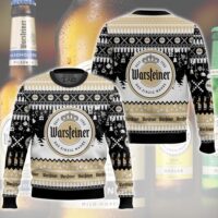 Hooktab Warsteiner German Beer Ugly Christmas Sweater