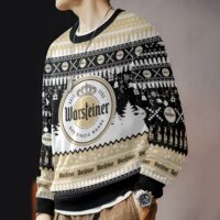 Hooktab Warsteiner German Beer Ugly Christmas Sweater