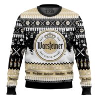 Hooktab Warsteiner German Beer Ugly Christmas Sweater
