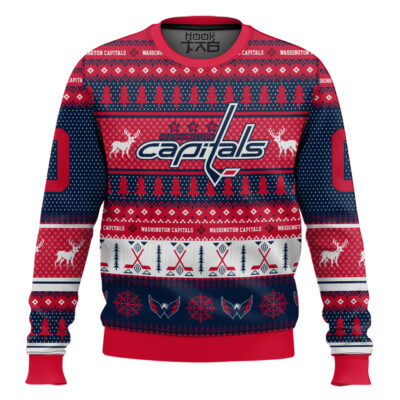 Washington Capitals - Custom Name And Number Ugly Sweater