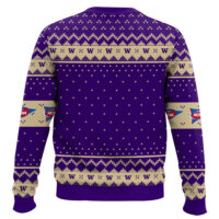 Hooktab Washington Huskies - Custom Name And Number Ugly Christmas Sweater