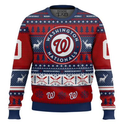 Washington Nationals - Custom Name And Number Ugly Sweater