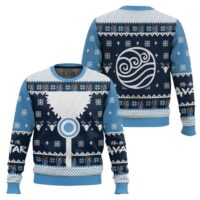 Hooktab Waterbenders Water Tribe Avatar Ugly Christmas Sweater