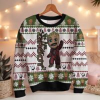 Hooktab We Are Groot Marvel Ugly Christmas Sweater