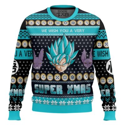 We Wish You A Super Xmas Dragon Ball Ugly Christmas Sweater