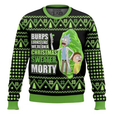We’re In a Xmas Sweater Rick And Morty Ugly Christmas Sweater