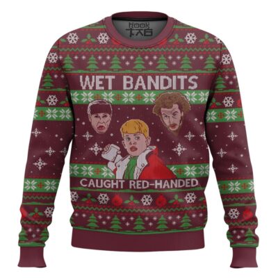 Wet Bandits Caught Red-handed Home Alone Ugly Christmas Sweater