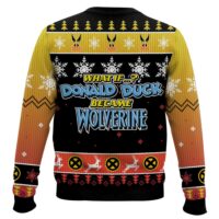 Hooktab What If Donal Duck Became Wolverine Ugly Christmas Sweater