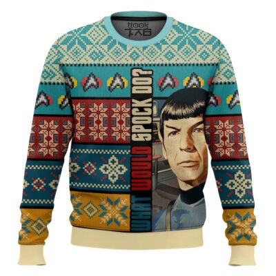 What Would Spock Do? Star Trek Ugly Christmas Sweater