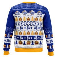 Hooktab White Castle Burger Ugly Christmas Sweater