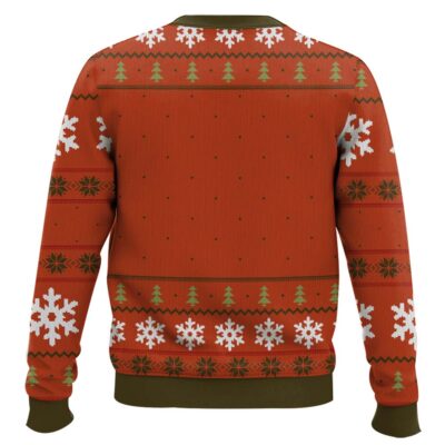 Hooktab White Cat Eating Salad Meme Ugly Christmas Sweater