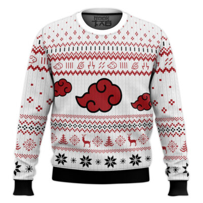 White Christmas Akatsuki Shippuden Ugly Christmas Sweater