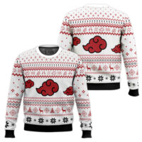 Hooktab White Christmas Akatsuki Shippuden Ugly Christmas Sweater