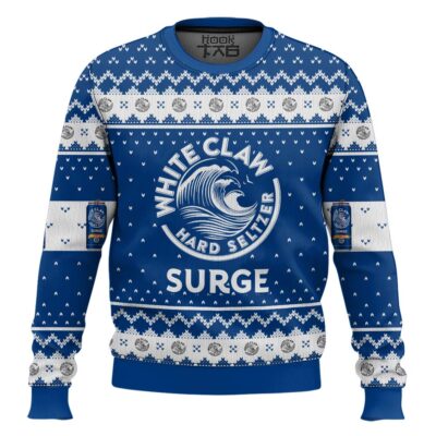 White Claw Hard Seltzer Surge Ugly Christmas Sweater