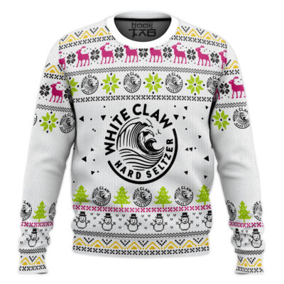 White Claw Hard Seltzer Ugly Christmas Sweater