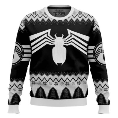 White Spider Man Into The Spiderverse Ugly Christmas Sweater