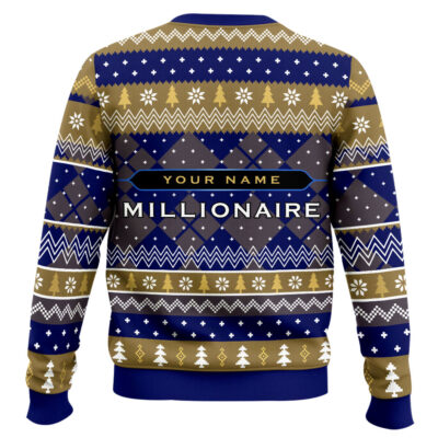 Hooktab Who Want To Be A Millionaire Ugly Christmas Sweater
