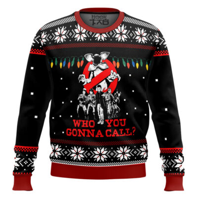 Who You Gonna Call Stranger Things Ugly Christmas Sweater