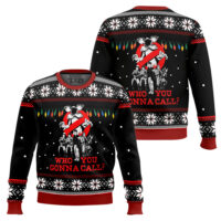 Hooktab Who You Gonna Call Stranger Things Ugly Christmas Sweater