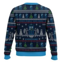 Hooktab Wibbly Wobbly Christmas Doctor Who Ugly Christmas Sweater