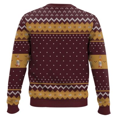 Hooktab Wild Turkey Bourbon Kentucky Whiskey Ugly Christmas Sweater