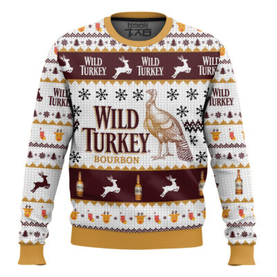 Wild Turkey Bourbon Ugly Christmas Sweater